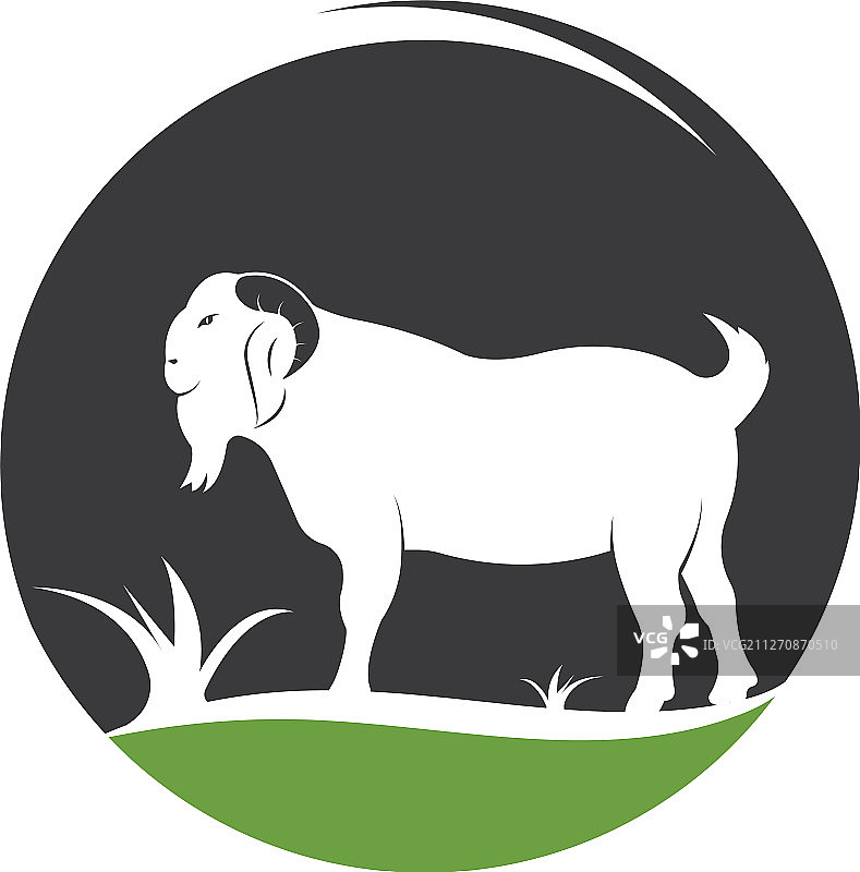 山羊Logo模板图片素材