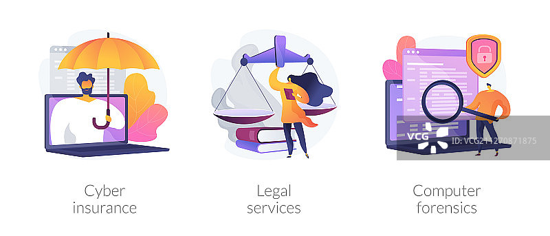 网络犯罪风险防护概念图片素材