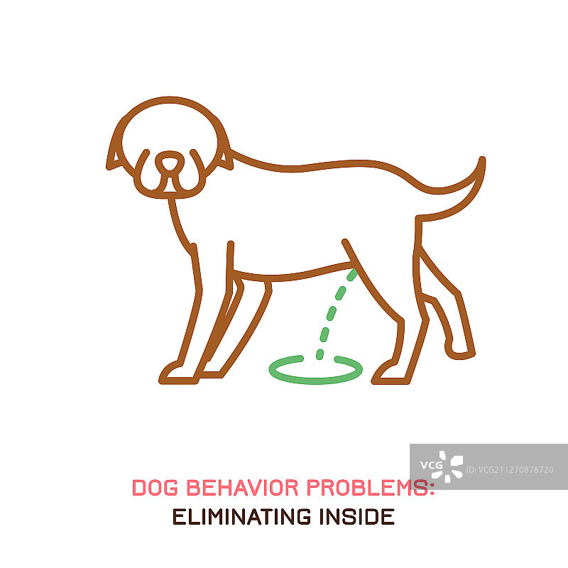狗行为问题图标图片素材