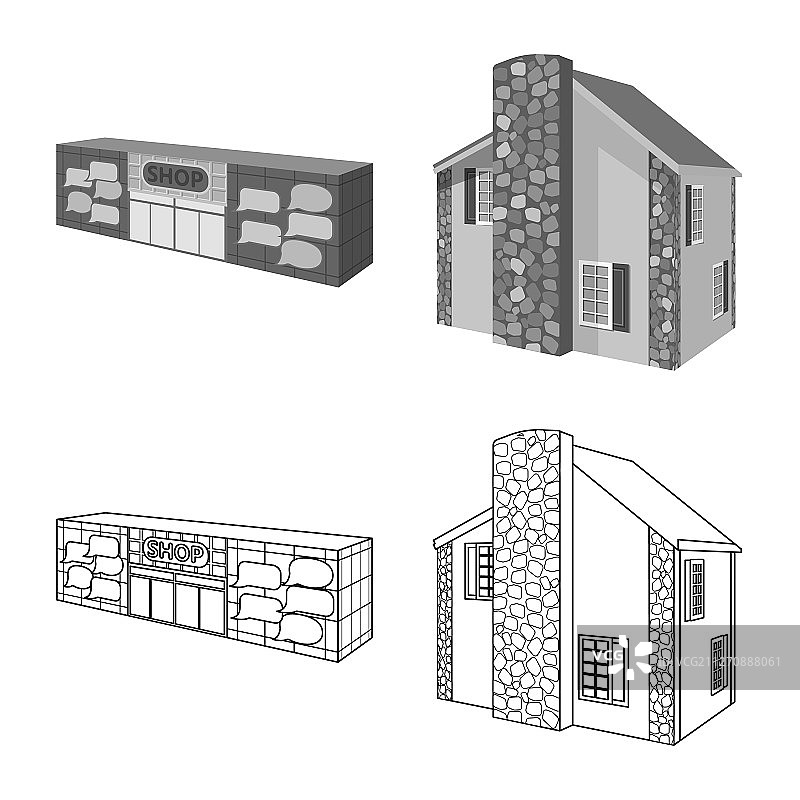 孤立物体外观和外壳Logo合集图片素材