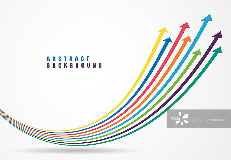 彩色财务增长箭头图片素材