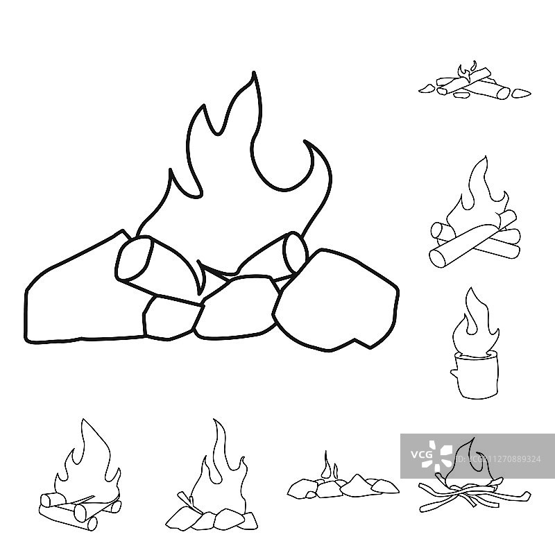 露营装备图标图片素材