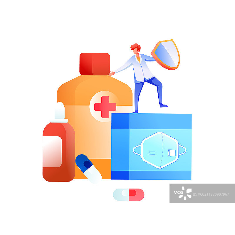 医疗健康矢量插画图片素材