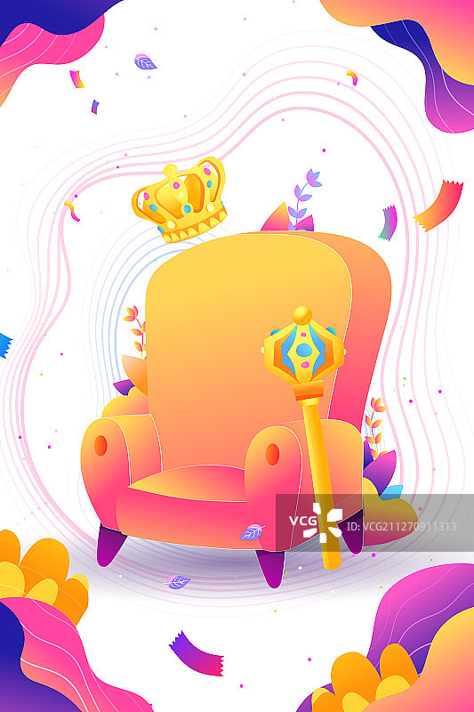 妇女节花卉女孩矢量插画图片素材