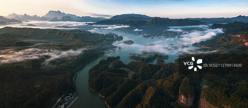 泰宁大金湖的早晨图片素材