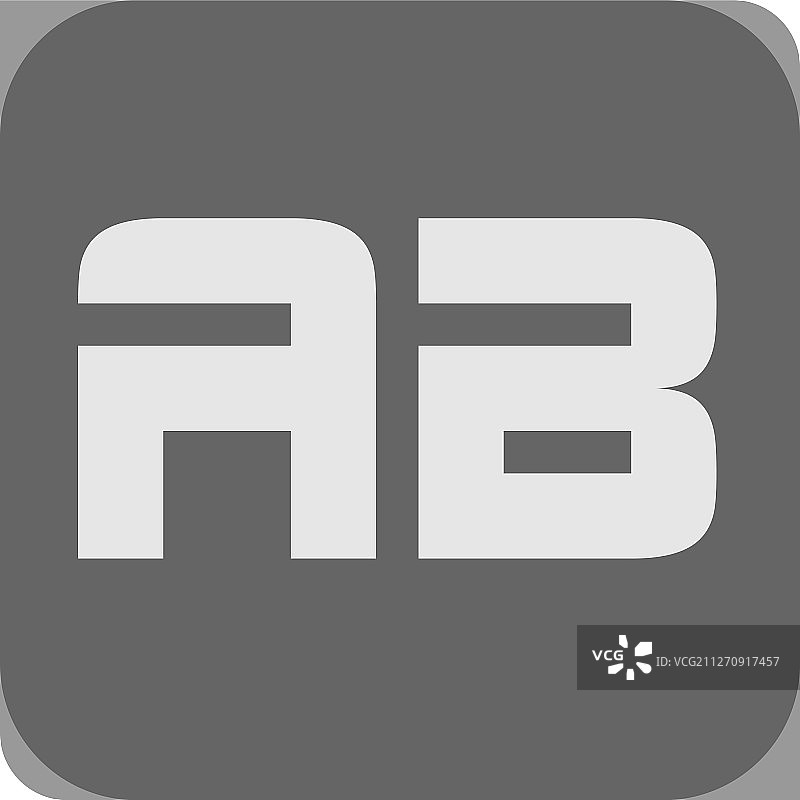 字母AB模板设计图片素材