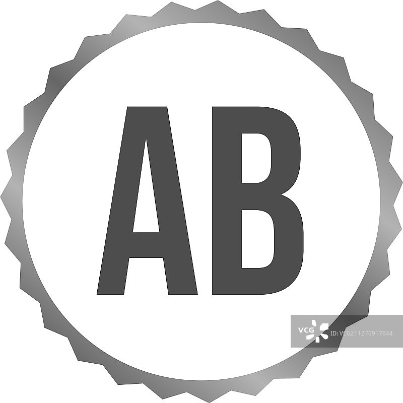 字母AB模板设计图片素材