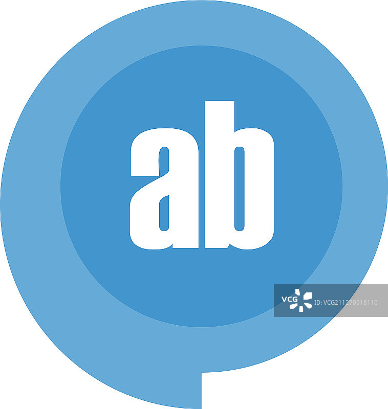 字母AB模板设计图片素材