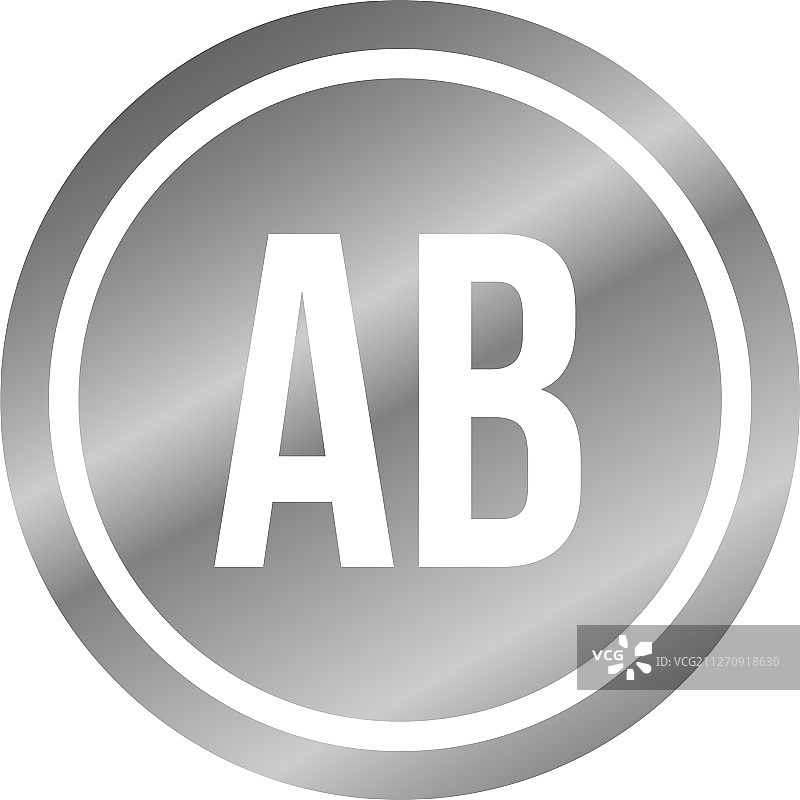 字母AB模板设计图片素材
