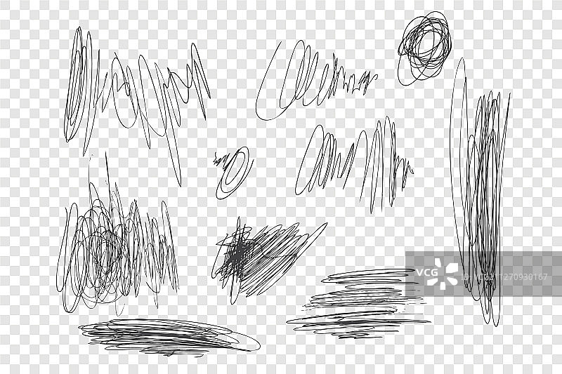 墨水笔涂鸦图案图片素材
