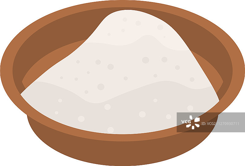 木薯粉图标2.5D风格图片素材