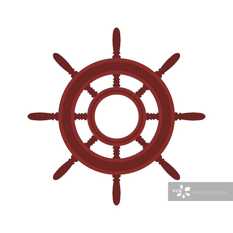 棕色船舵船图标航海元素图片素材