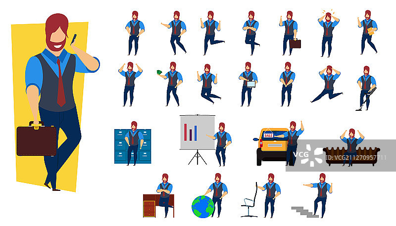商务人士角色设计图片素材
