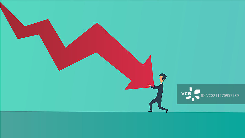 商人破产，经济衰退，生意亏损图片素材