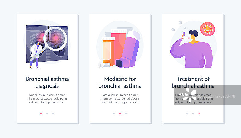 哮喘网页模板图片素材