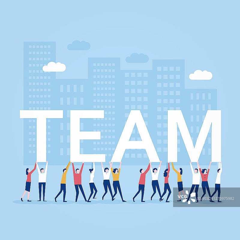 企业团队合作设计图片素材