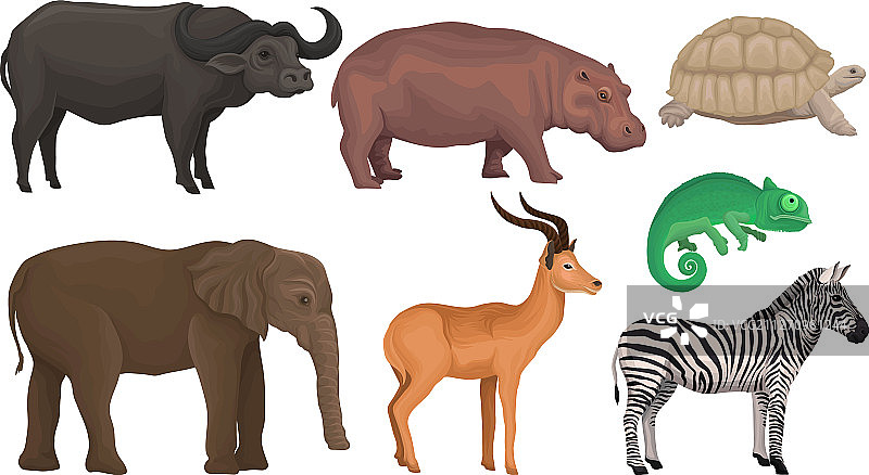 非洲地区居民的写实画作图片素材