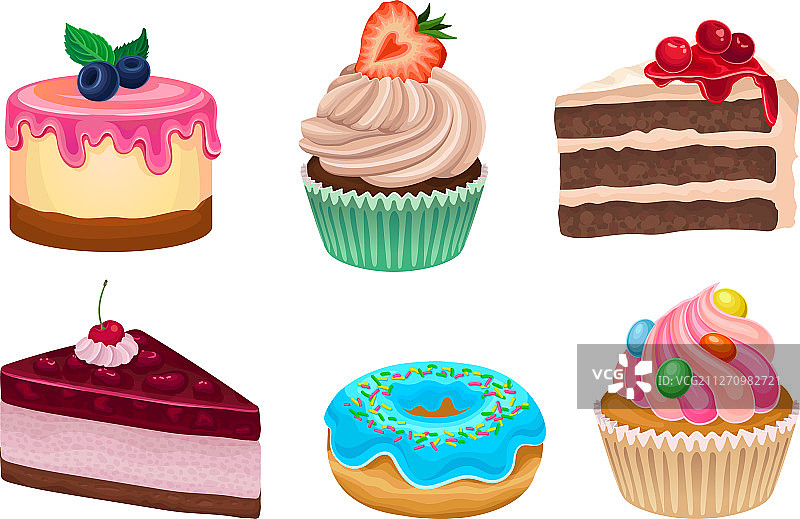 美味的甜点套餐图片素材