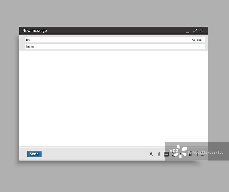 电子邮件窗口界面模板邮件消息图片素材