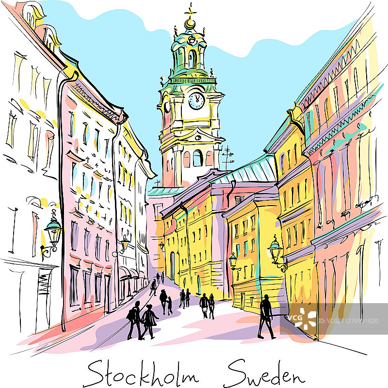 斯德哥尔摩大教堂，瑞典图片素材