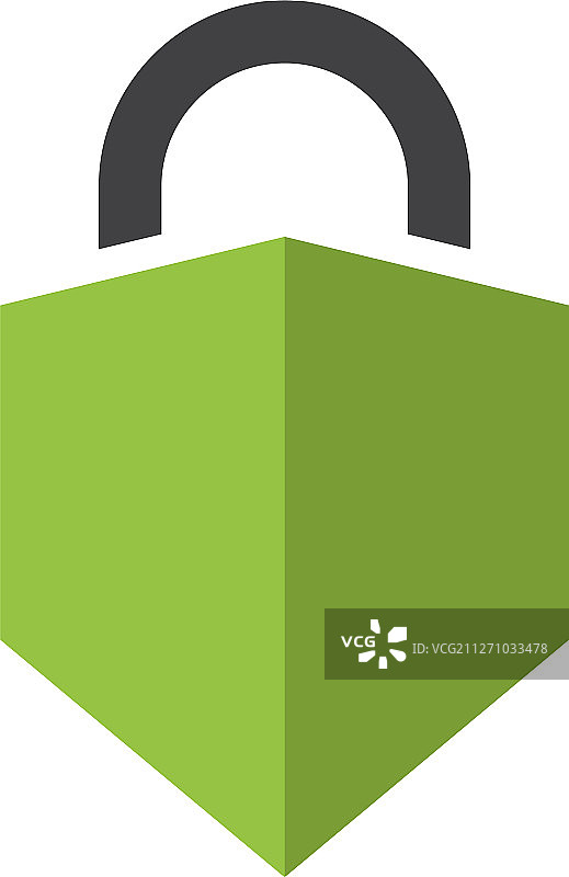 孤立的挂锁图形设计模板图片素材