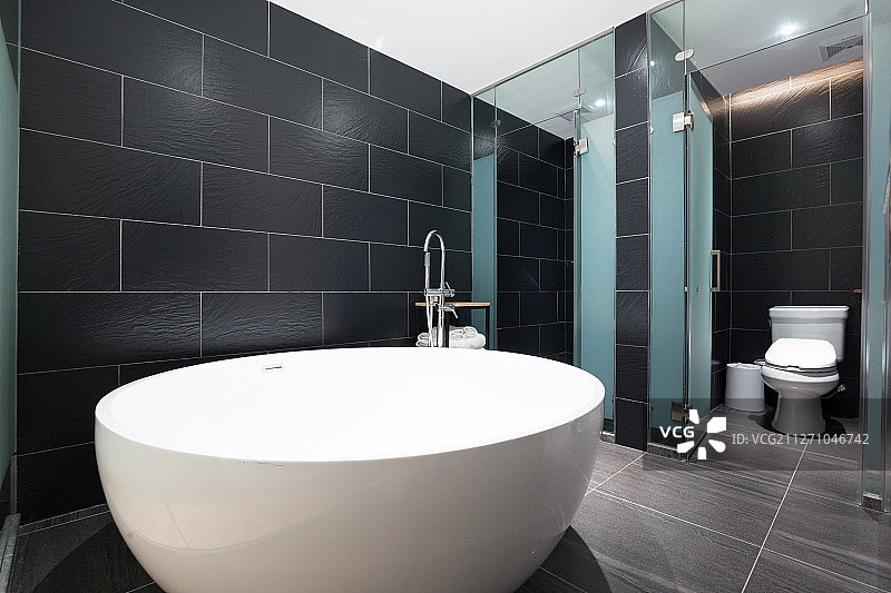 客房 浴缸 卫生间图片素材