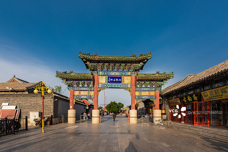 天津蓟州区独乐寺步行街图片素材