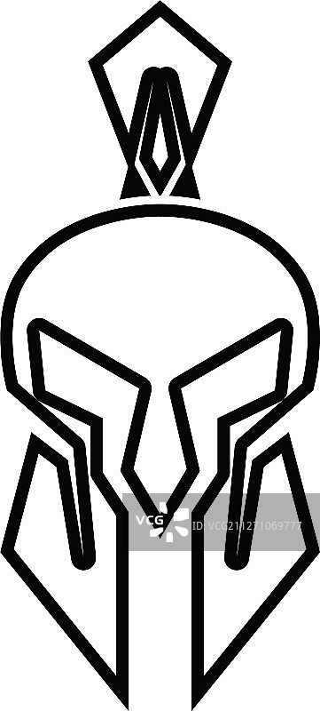 斯巴达头盔标志模板图片素材