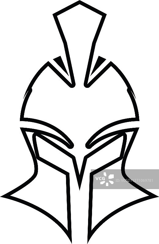 斯巴达头盔标志模板图片素材