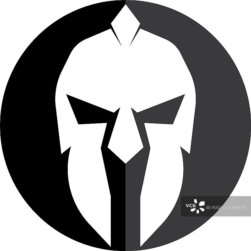 斯巴达头盔标志模板图片素材