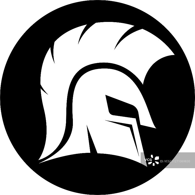 斯巴达头盔标志模板图片素材