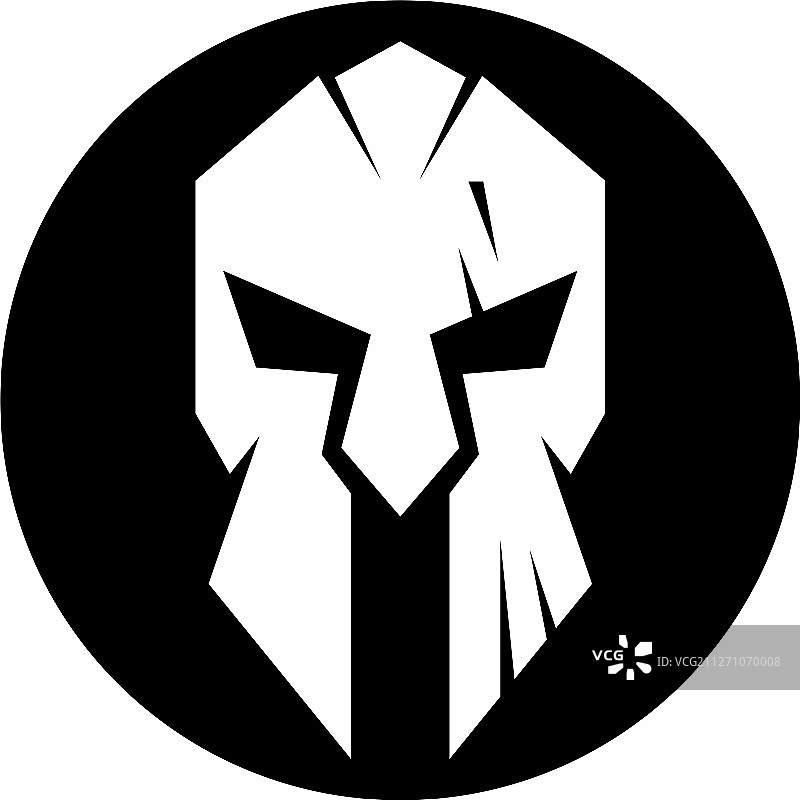 斯巴达头盔标志模板图片素材