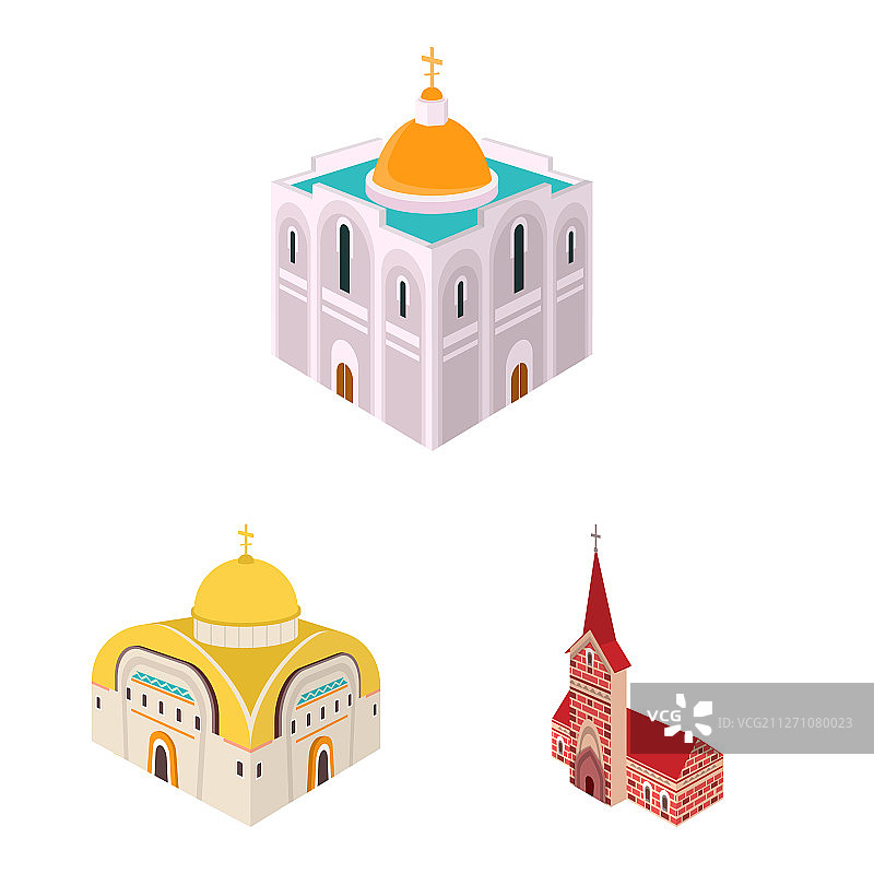 孤立物体建筑和建筑Logo图片素材