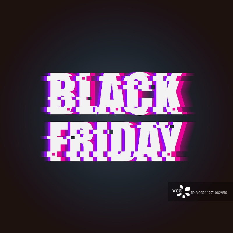 黑色星期五促销霓虹复古海报图片素材