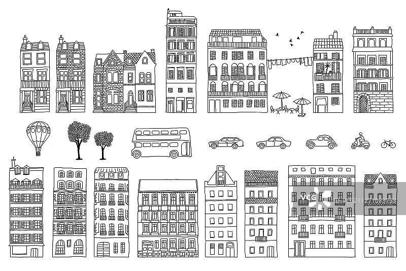 欧洲房屋建筑图片素材