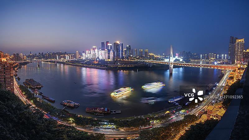 嘉陵夜色图片素材