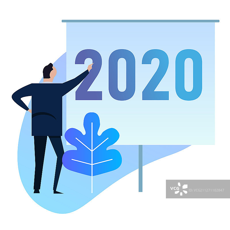 2020年商务男士演示战略图片素材