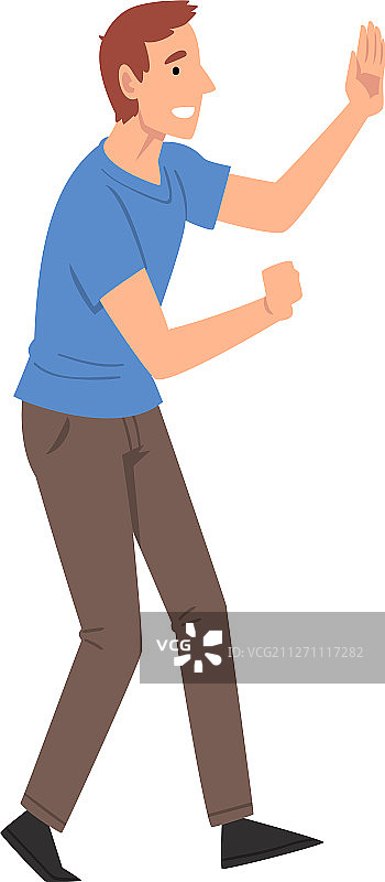 年轻人击掌问候图片素材