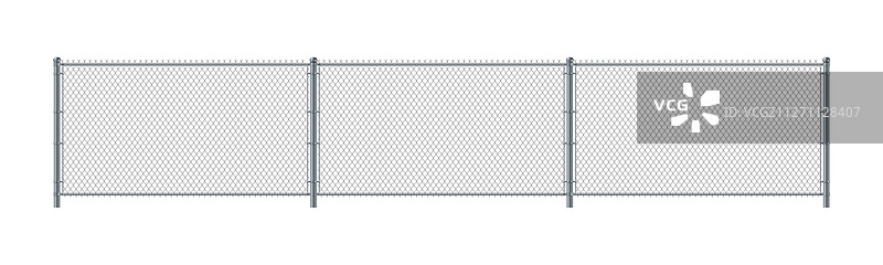 金属链条围栏网格图片素材