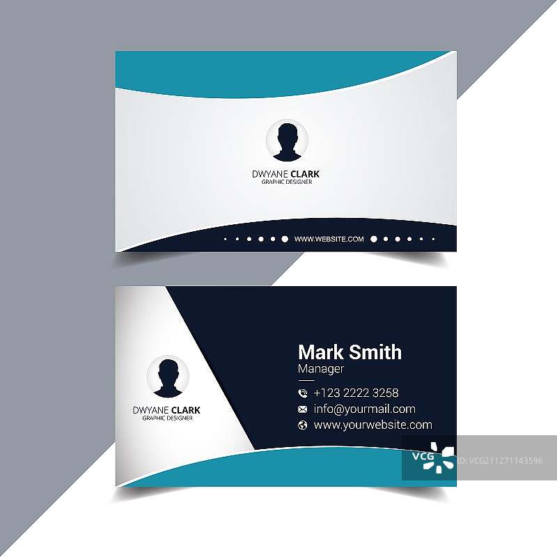 现代创意简洁名片图片素材