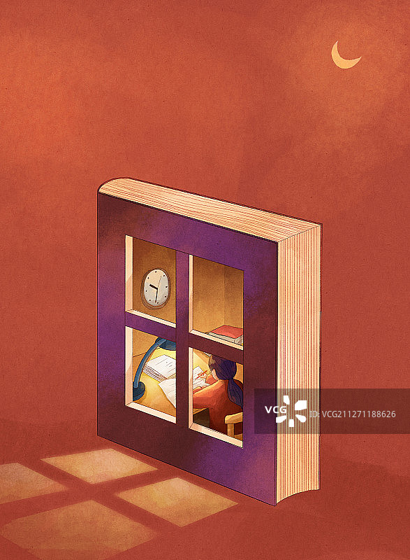 辛勤工作的老师教师节插画竖版3图片素材