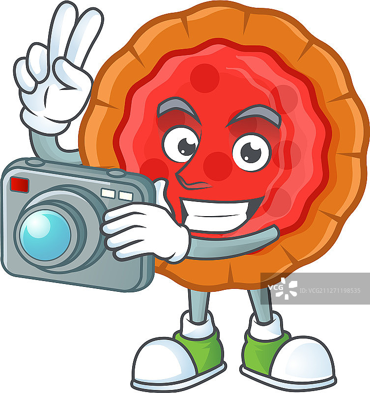 人物造型的新鲜樱桃派图片素材