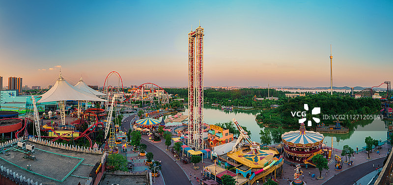 武汉华侨城欢乐谷全景图片素材