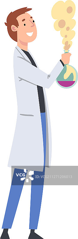 穿着实验服的男科学家图片素材