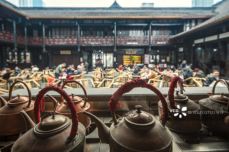 成都老茶馆图片素材