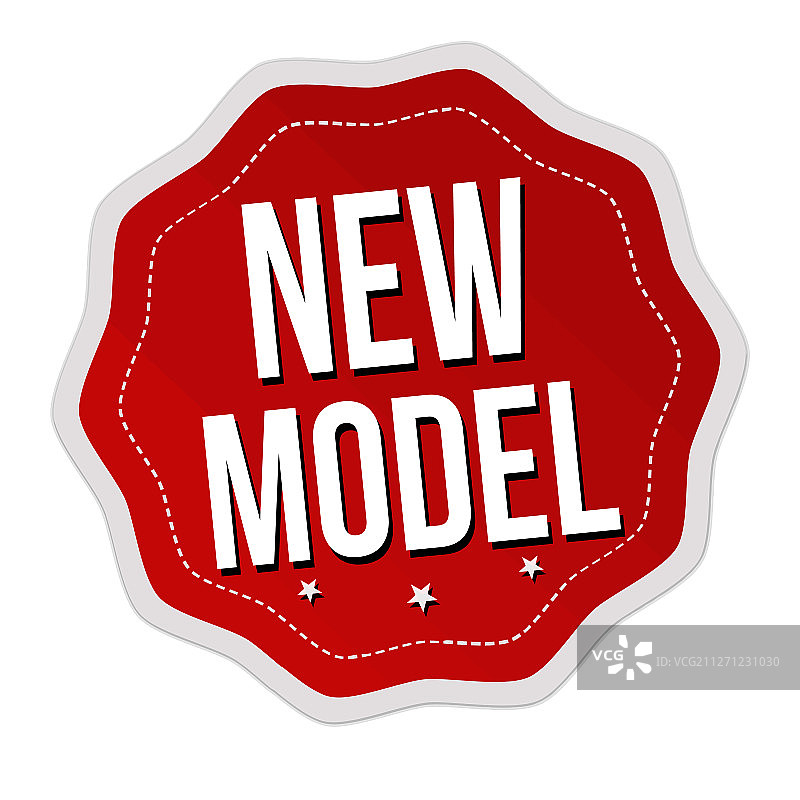 新型号标签或贴纸图片素材