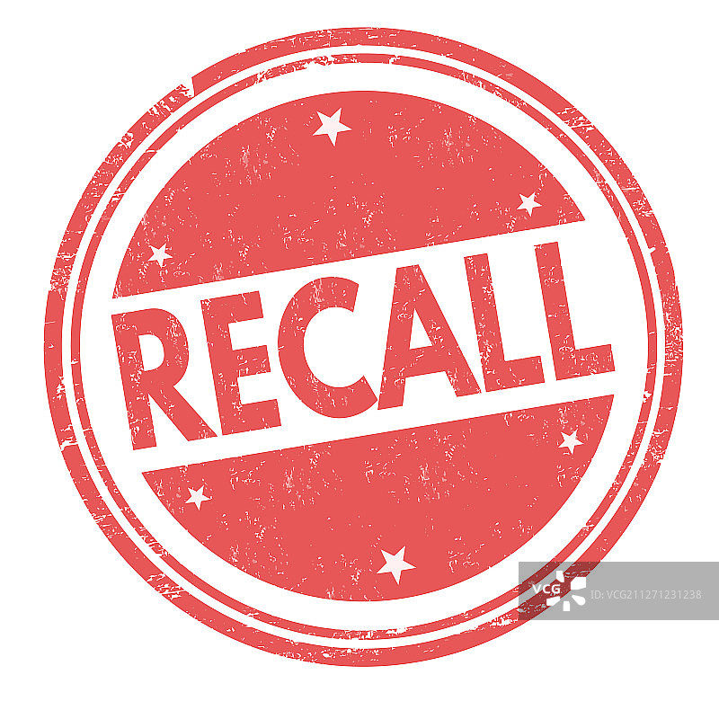 召回标志或图章图片素材