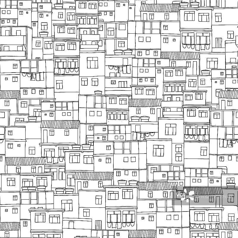 里约热内卢房屋图案图片素材