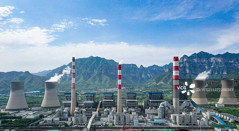 中国第一大火电厂全景图图片素材