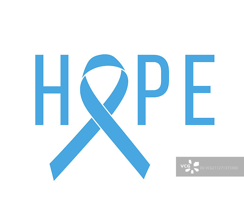 蓝丝带医疗符号希望海报图片素材